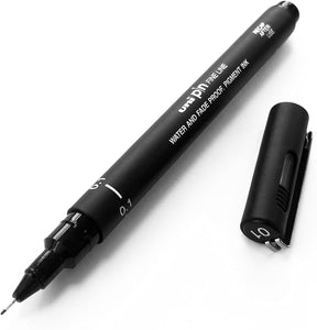 Uni Pin Fine Liner Black 0.1mm