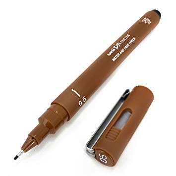 Uni Pin Fine Liner Sepia 0.5mm