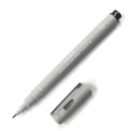 Uni Pin Fine Liner Brush Light Grey