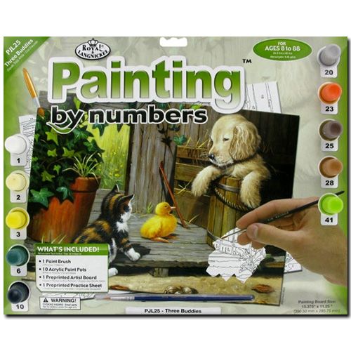 Paint By Numbers Three Buddies
