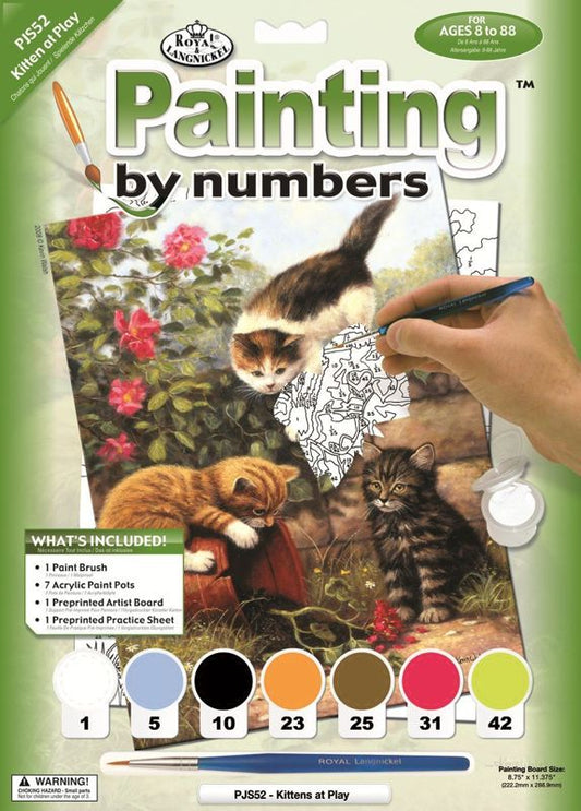Paint By Numbers Kittens At Play
