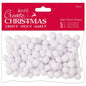 Create Christmas Mini Pom Poms - White