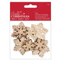 Papermania Solid Wooden Snowflakes (24pcs)