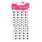 Papermania Adhesive Stones Solid Black 104pcs