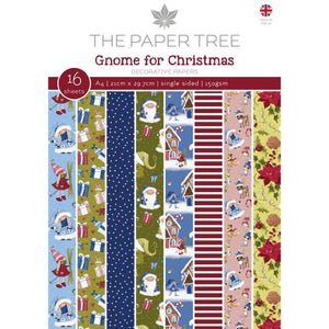 The Paper Tree Gnome for Christmas A4 Backing Papers