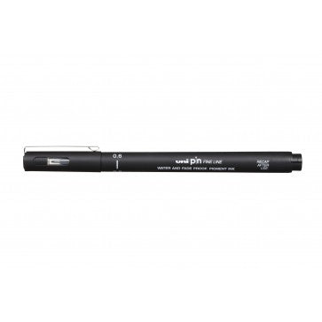 Uni Pin Fine Liner Black 0.6mm