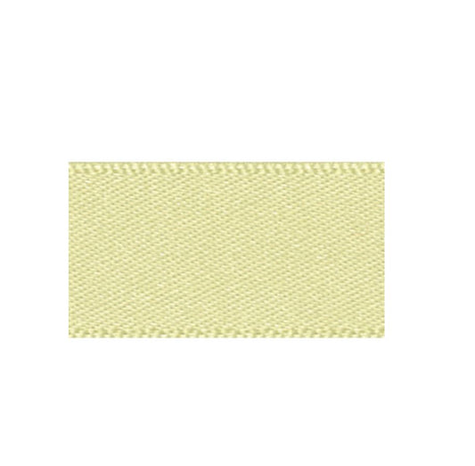 Ribbon Double Faced Satin 1m x 15mm Pale Lemon