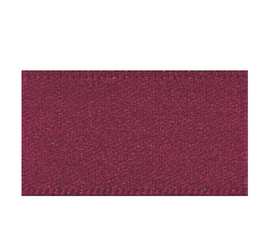 Ribbon Double Faced Satin 1m x 15mm Burgundy