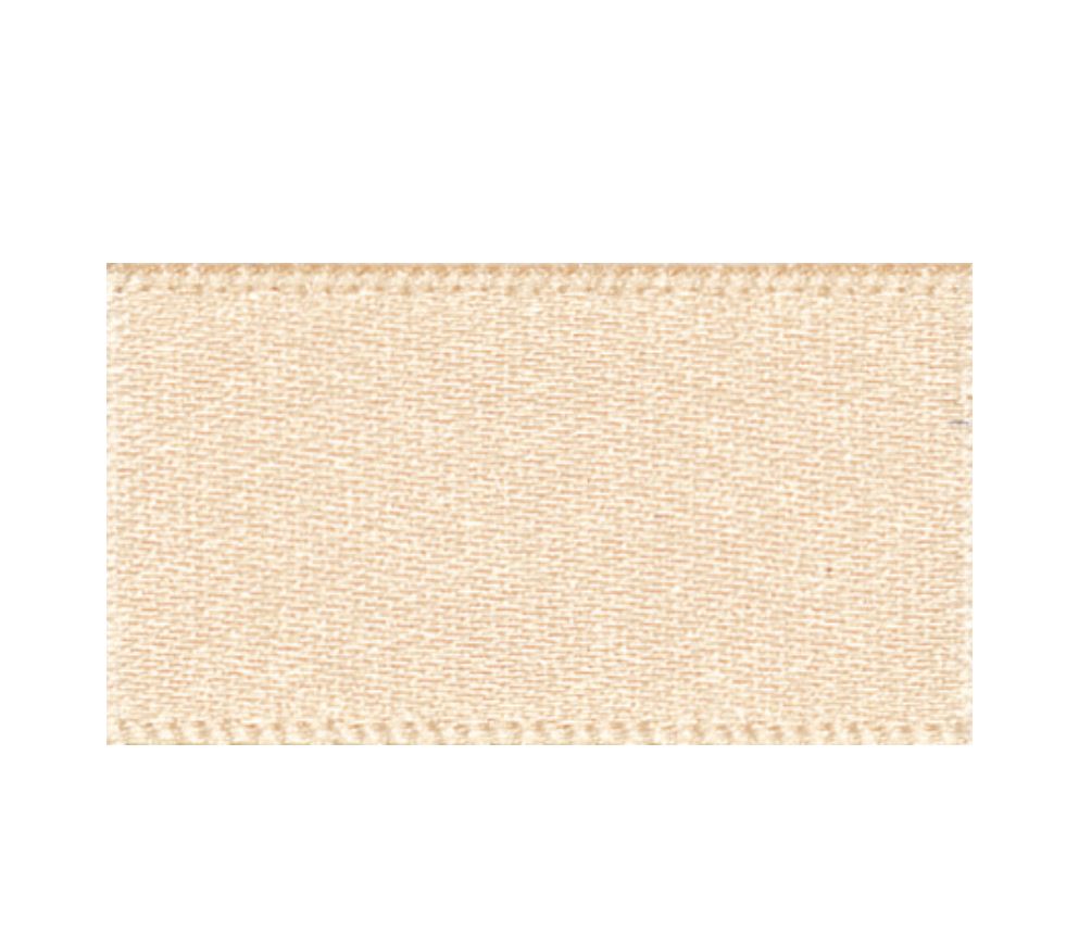 Ribbon Double Faced Satin 1m x 15mm Cream