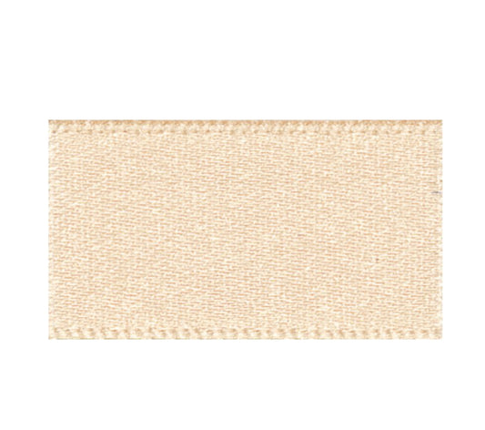 Ribbon Double Faced Satin 1m x 15mm Cream