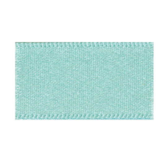 Ribbon Double Faced Satin 1m x 15mm Aqua