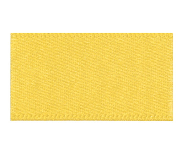 Ribbon Double Faced Satin 1m x 15mm Yellow