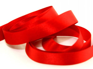 Ribbon Double Faced Satin 1m x 25mm Red