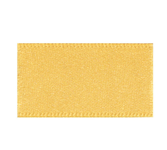 Ribbon Double Faced Satin 1m x 25mm Gold