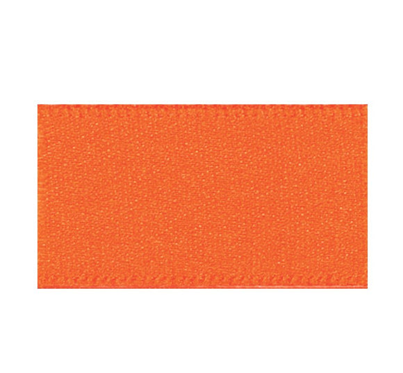 Ribbon Double Faced Satin 1m x 25mm Orange Delight