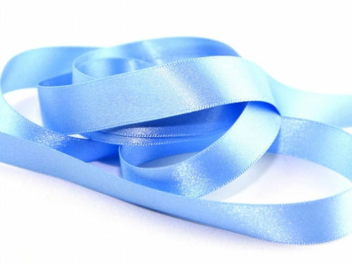 Ribbon Double Faced Satin 1m x 25mm Cornflower