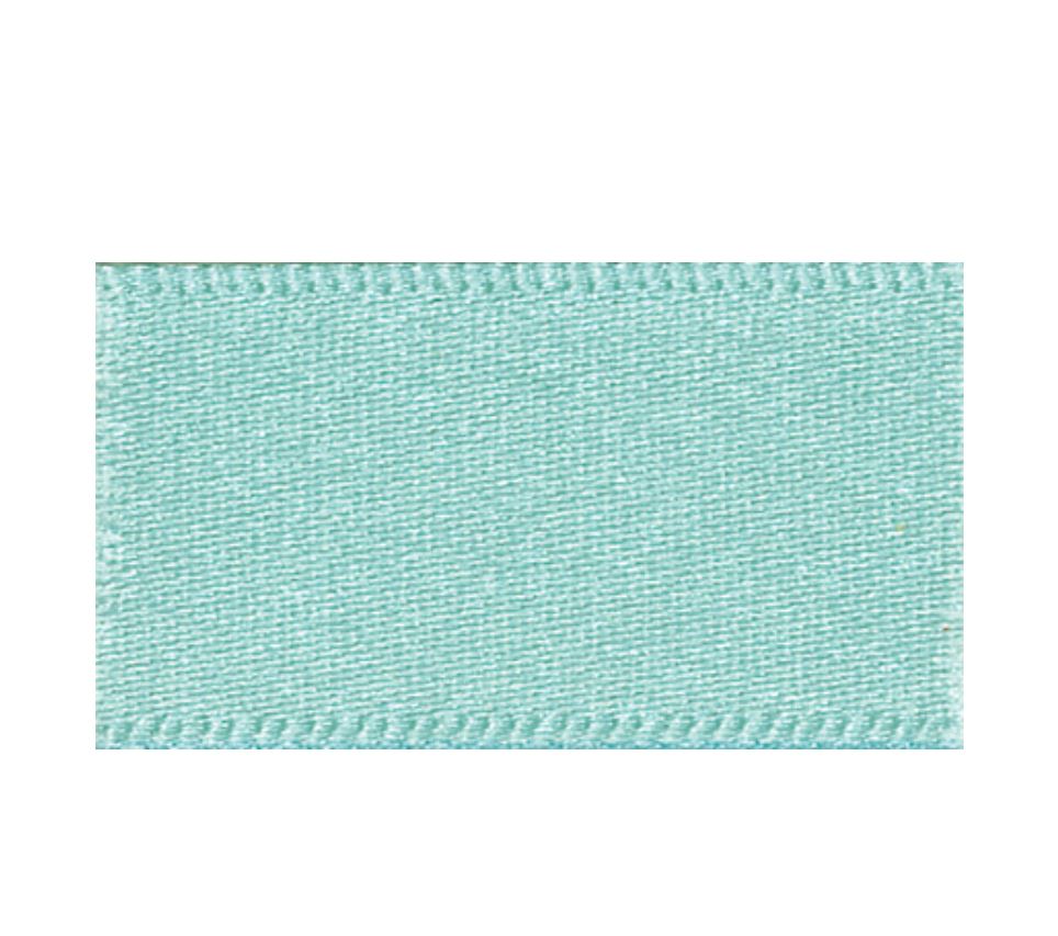 Ribbon Double Faced Satin 1m x 25mm Aqua
