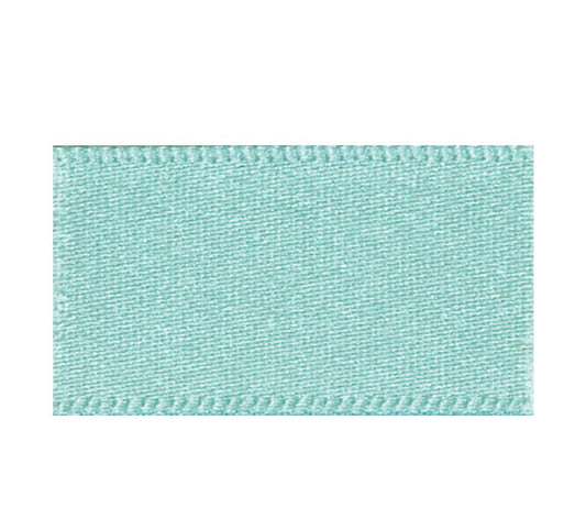 Ribbon Double Faced Satin 1m x 25mm Aqua