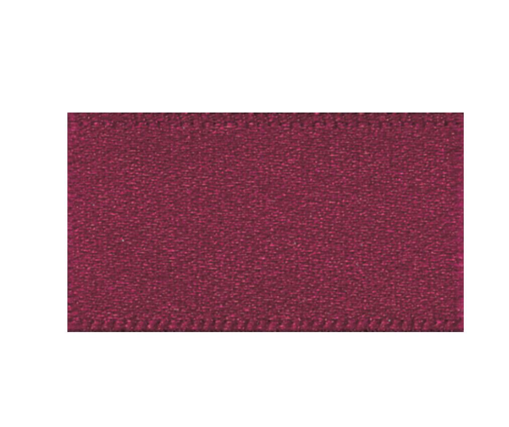Ribbon Double Faced Satin 1m x 5mm Burgundy