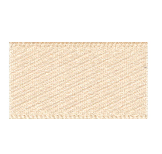 Ribbon Double Faced Satin 1m x 5mm Cream