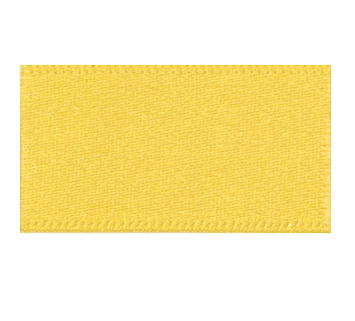 Ribbon Double Faced Satin 1m x 5mm Yellow