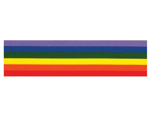 Berisfords Ribbon Rainbow 1m x 25mm