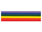Berisfords Ribbon Rainbow 1m x 25mm