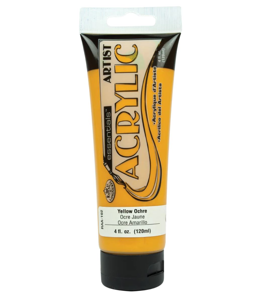 Essentials 120ml Acrylic Paint Yellow Ochre