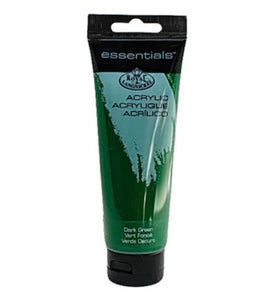 Essentials 120ml Acrylic Paint Dark Green