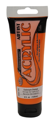 Essentials 120ml Acrylic Paint Cadmium Orange