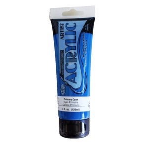 Essentials 120ml Acrylic Paint Primary Cyan