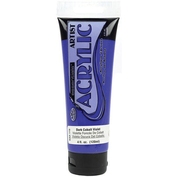 Essentials 120ml Acrylic Paint Dark Cobalt Violet