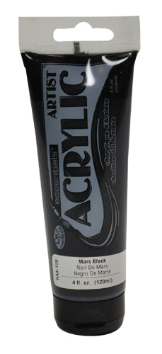 Essentials 120ml Acrylic Paint Mars Black