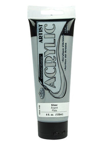 Essentials 120ml Acrylic Paint Silver