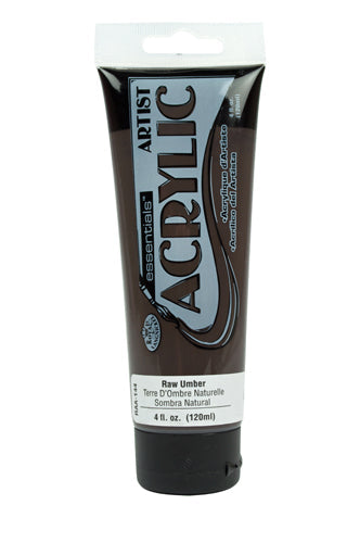 Essentials 120ml Acrylic Paint Raw Umber