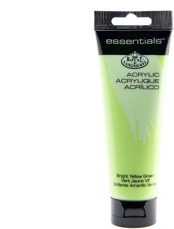 Essentials 120ml Acrylic Paint Bright Yellow Green