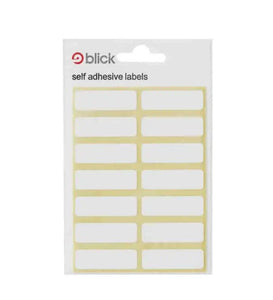 Blick White 12 x 38mm Labels (Pk 98)