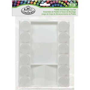 Plastic Palette and Storage Cup Set