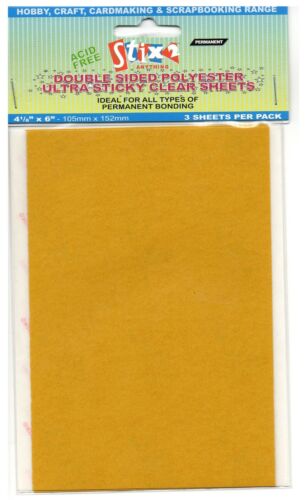 Double Sided Polyester Ultra Clear Sheets - 105mm x 152mm
