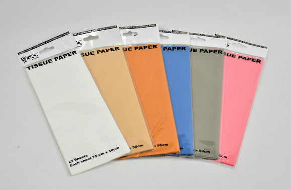 Tissue Paper Silver x 3 sheets (75cm x 50cm)