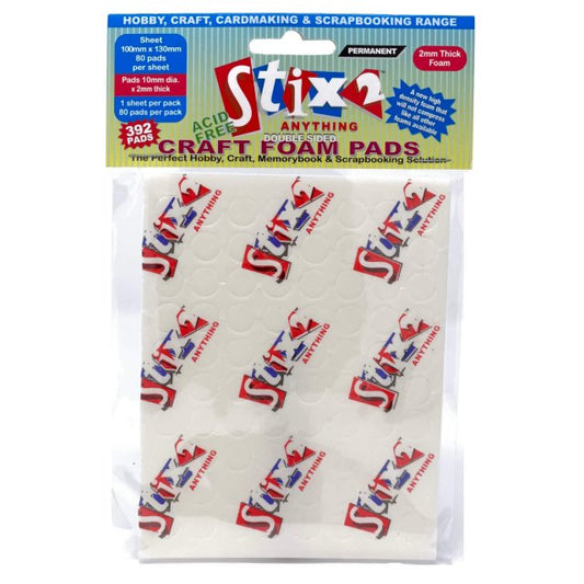 Craft Foam Pad Circles 10mm x 2mm