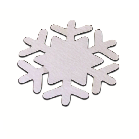 Die Cut Star Snowflake - White x 15 (Shape 275)