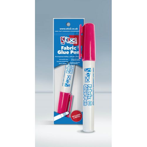 1 Fabric Glue Pen and 1 refill