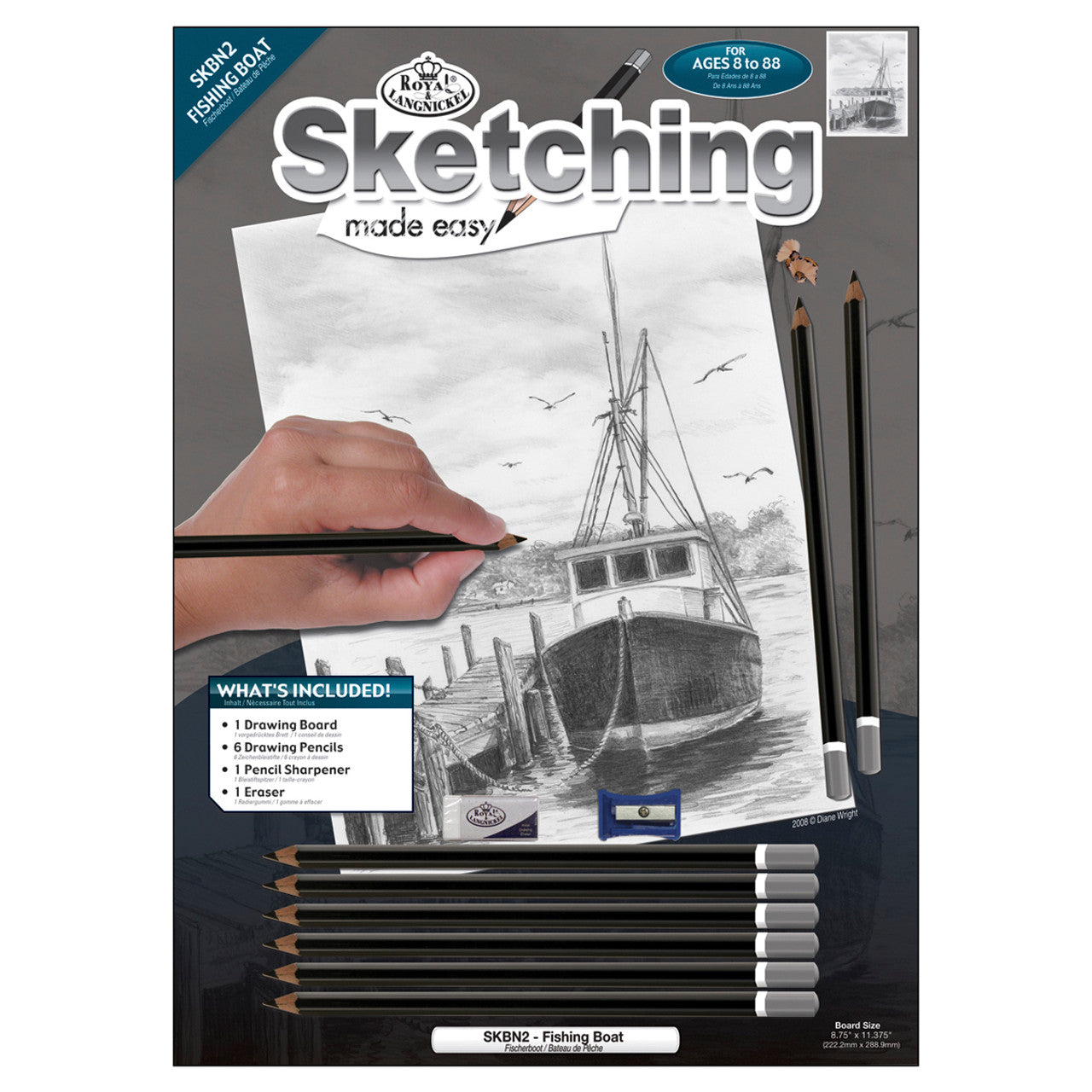 Sketching Made Easy Fishing Boat