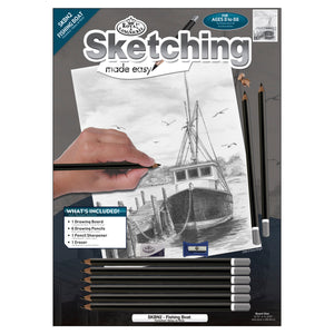 Sketching Made Easy Fishing Boat