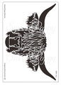 Sweet Poppy Stencil - Isla - Highland Cow
