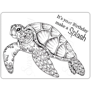 Sweet Poppy A6 Clear Stamp - Turtle