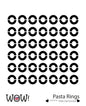 Kate Dachovska Stencil Pasta Rings