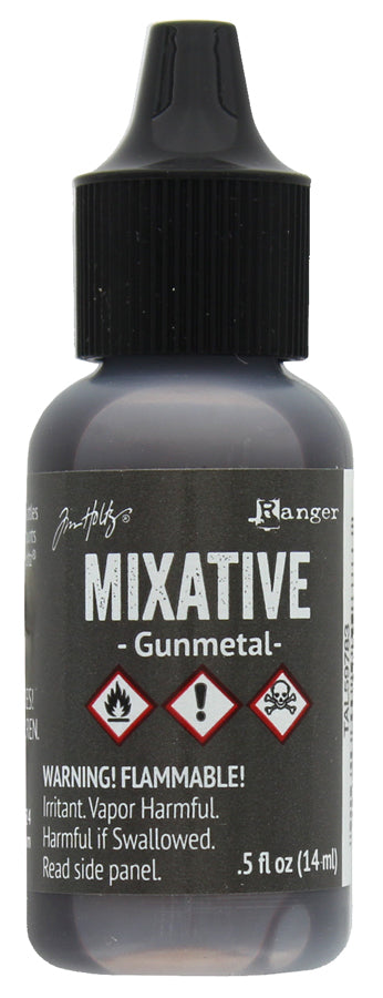 Ranger Tim Holtz Alcohol Ink Metallic Mixative Gunmetal