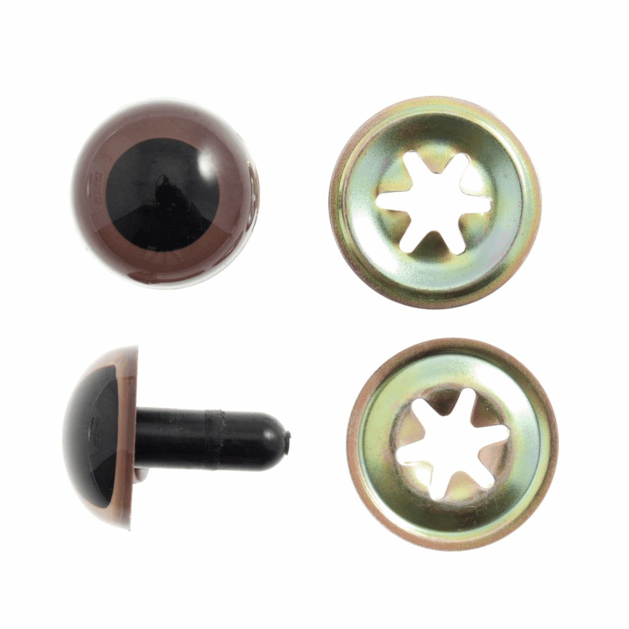 Trimits Safety Eyes Brown 15mm 4pc